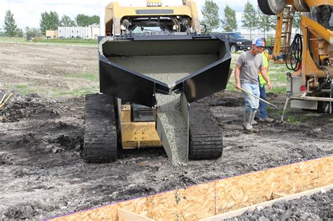 skid steer concrete hopper|skid steer concrete attachment.